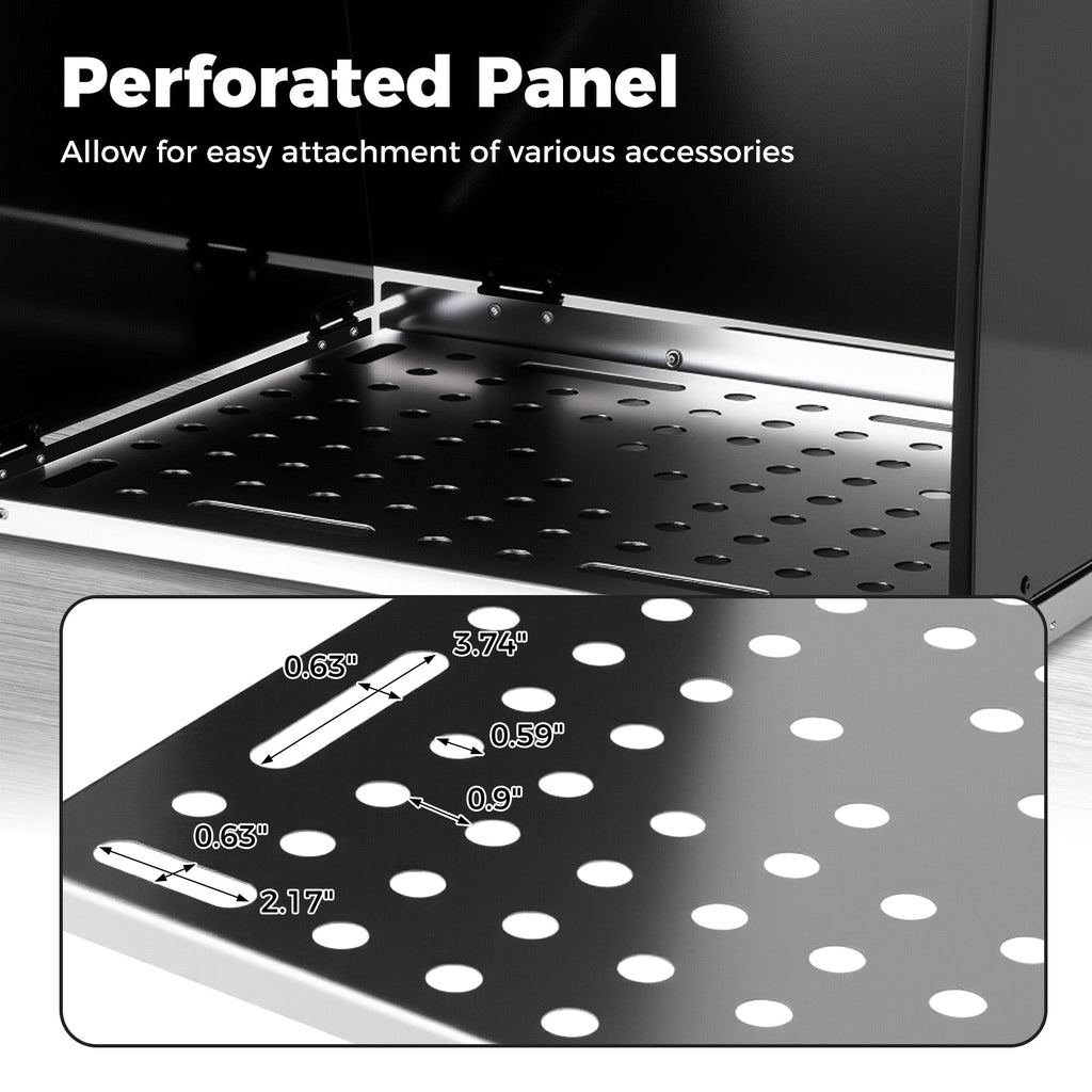 Folding Welding Table Accessories for Workbench Desktop with Perforated Panel