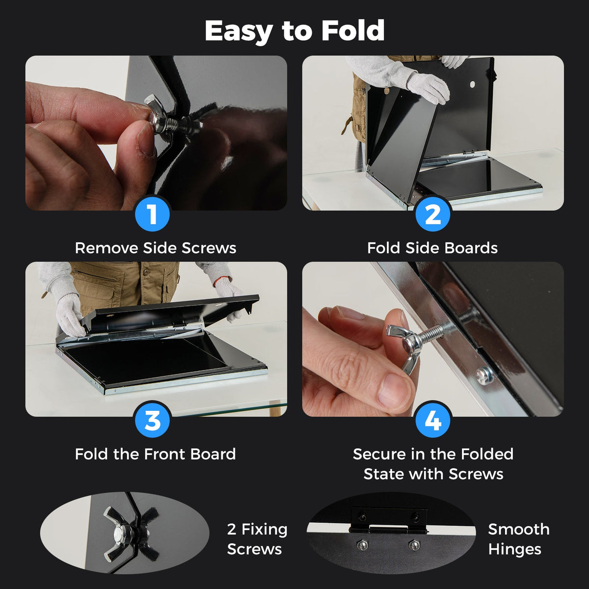 Folding Welding Table Accessories for Workbench Desktop with Perforated Panel