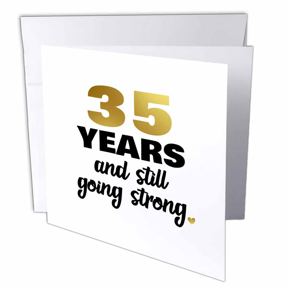 Janna Salak Designs - 35 Years Still Going Strong Thirty Fifth 35th Wedding Celebration - Greeting Cards