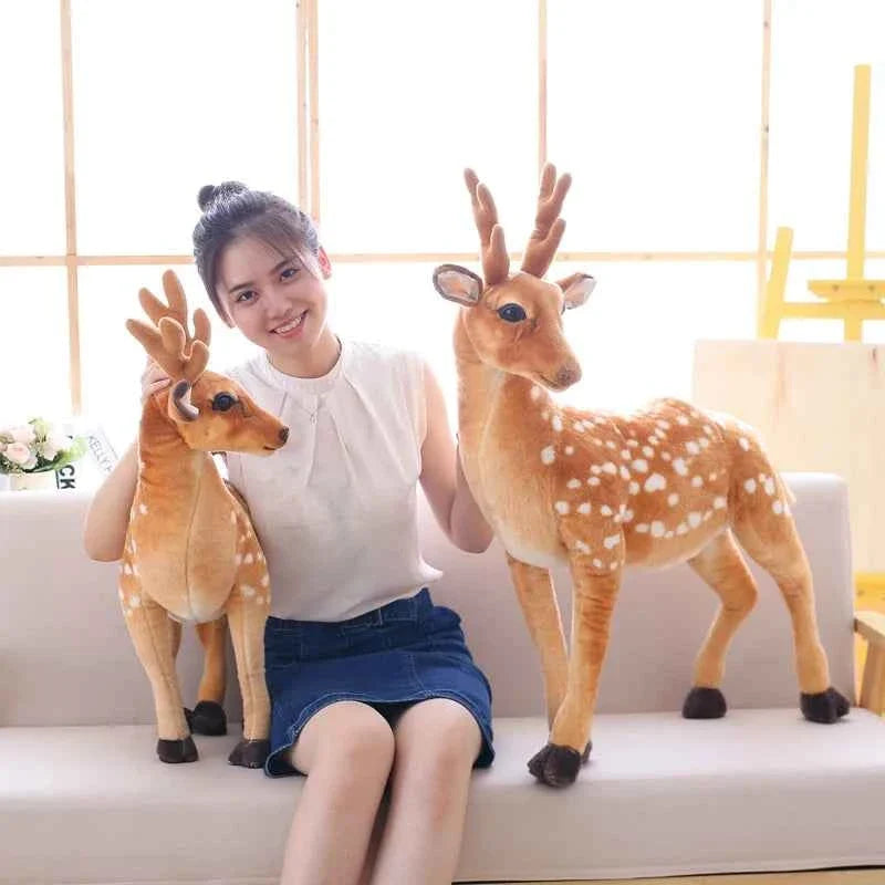 Simulation Sika Deer Plush Toy (11.8-35.4 in) - Large Stuffed Animal Doll Gift