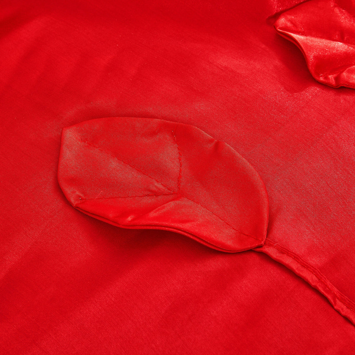 Tache Satin Ruffle Victorian Glam Romantic Red Rose Comforter Set (HY4174)