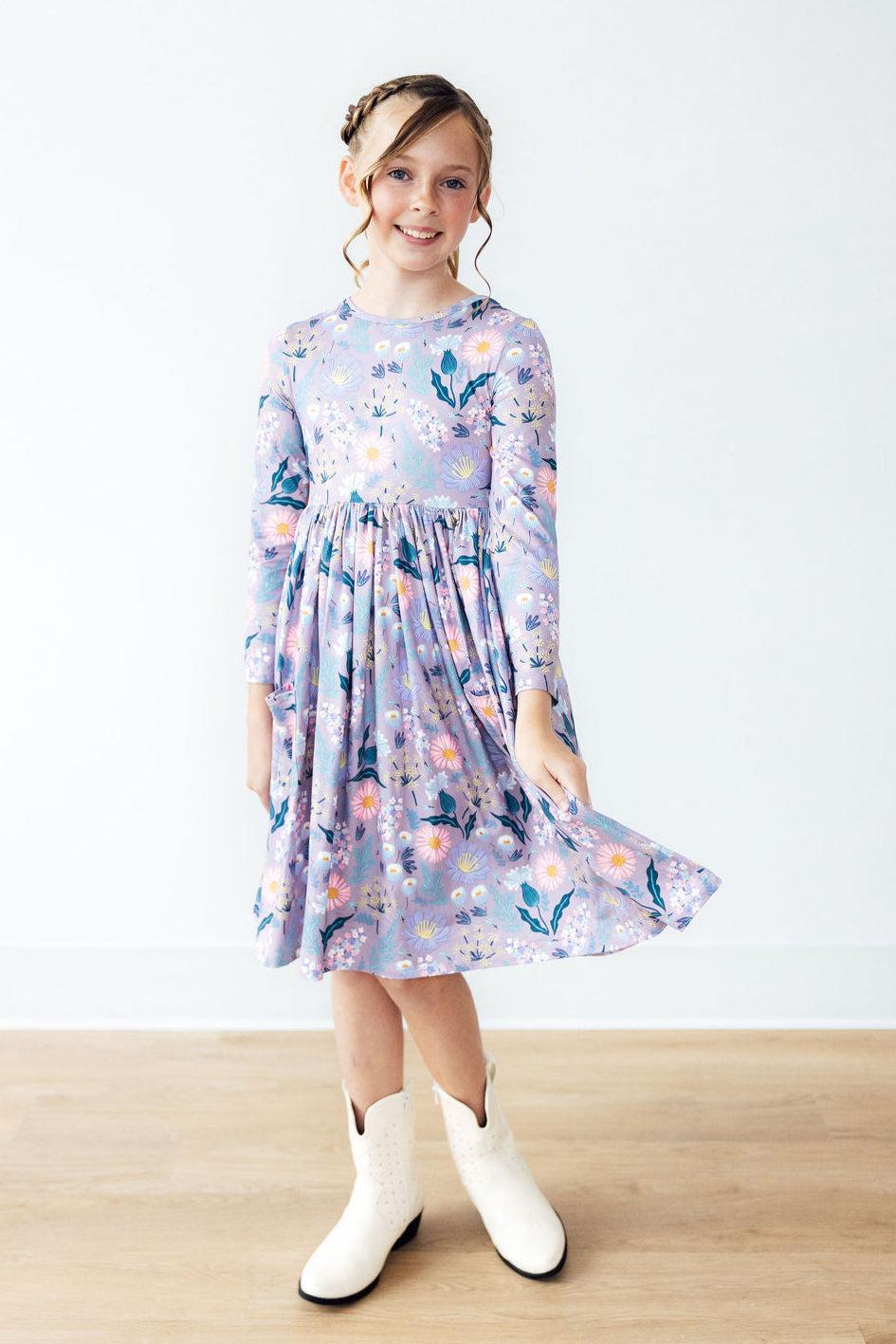 Honeysuckle L/S Pocket Twirl Dress