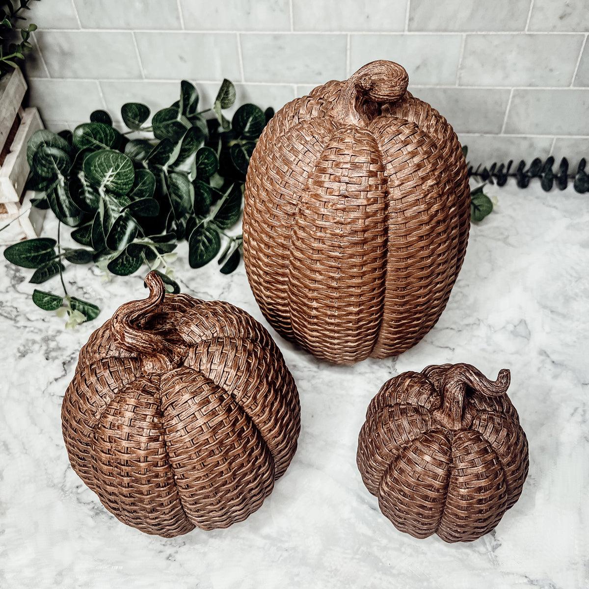 Basket Weave Pumpkins