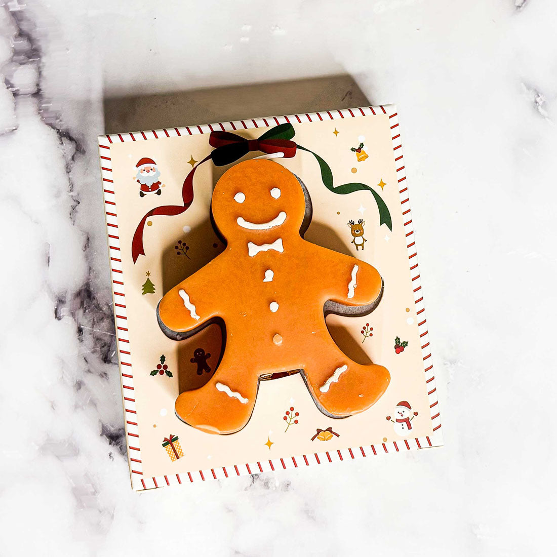 Gingerbread Man Candle