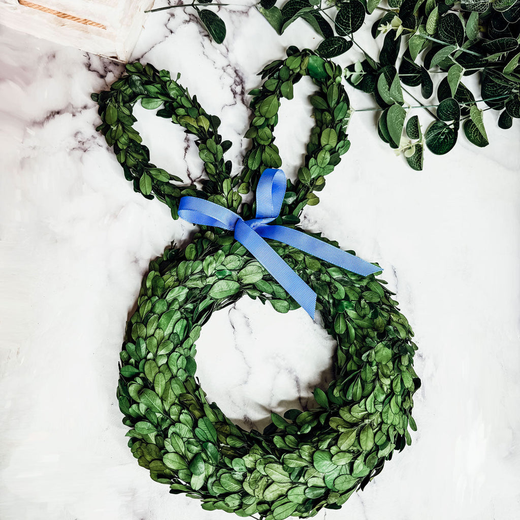 Bunny Wreath Boxwood