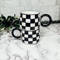 BW Checkered Mug