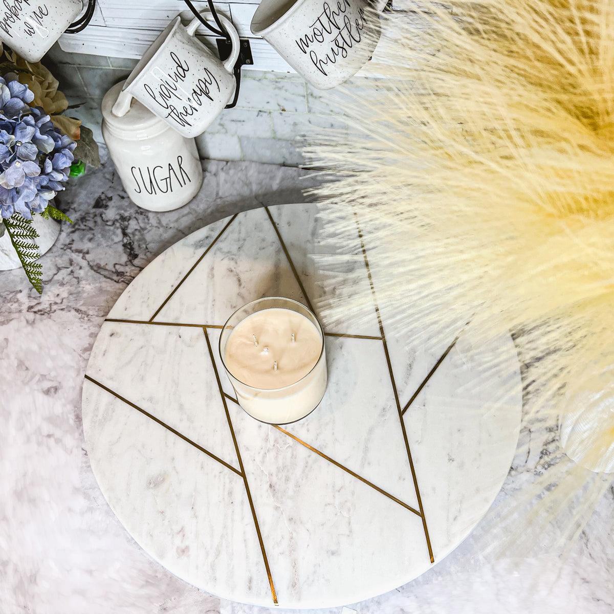 Marble & Gold Lazy Susan
