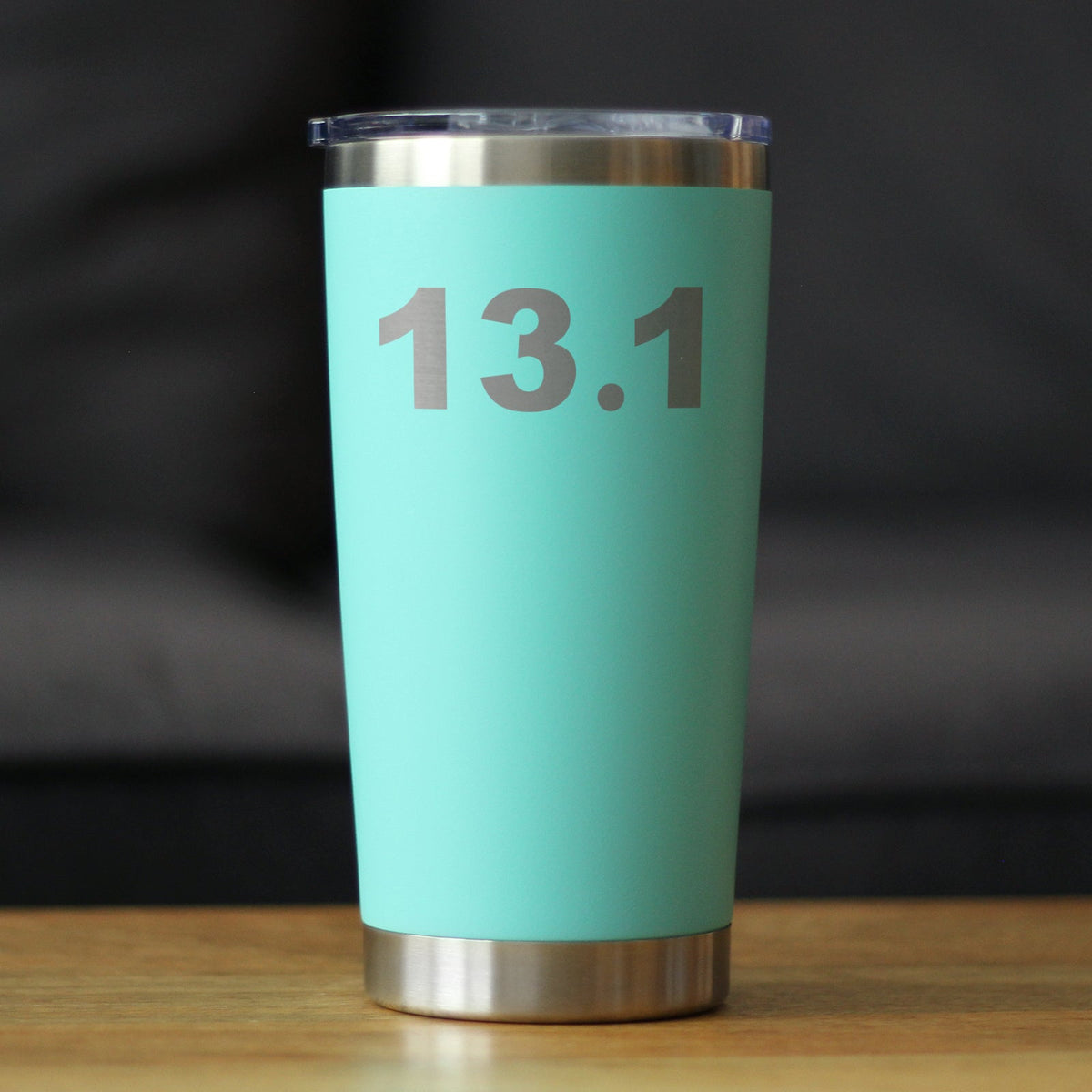 13.1 Half Marathon - Insulated Coffee Tumbler Cup with Sliding Lid - Stainless Steel Insulated Mug - Gifts for Half Marathon Runners Men & Women