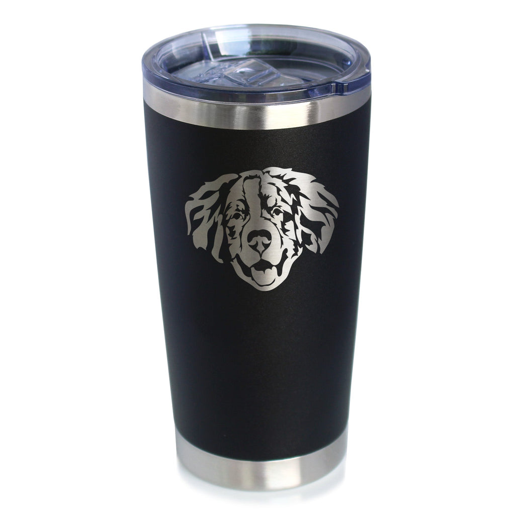 Bernese Mountain Dog Face - 20 oz Coffee Tumbler