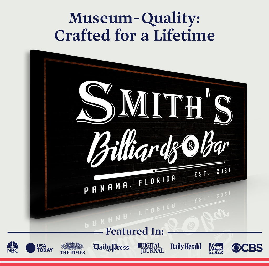 Billiards And Bar Sign II
