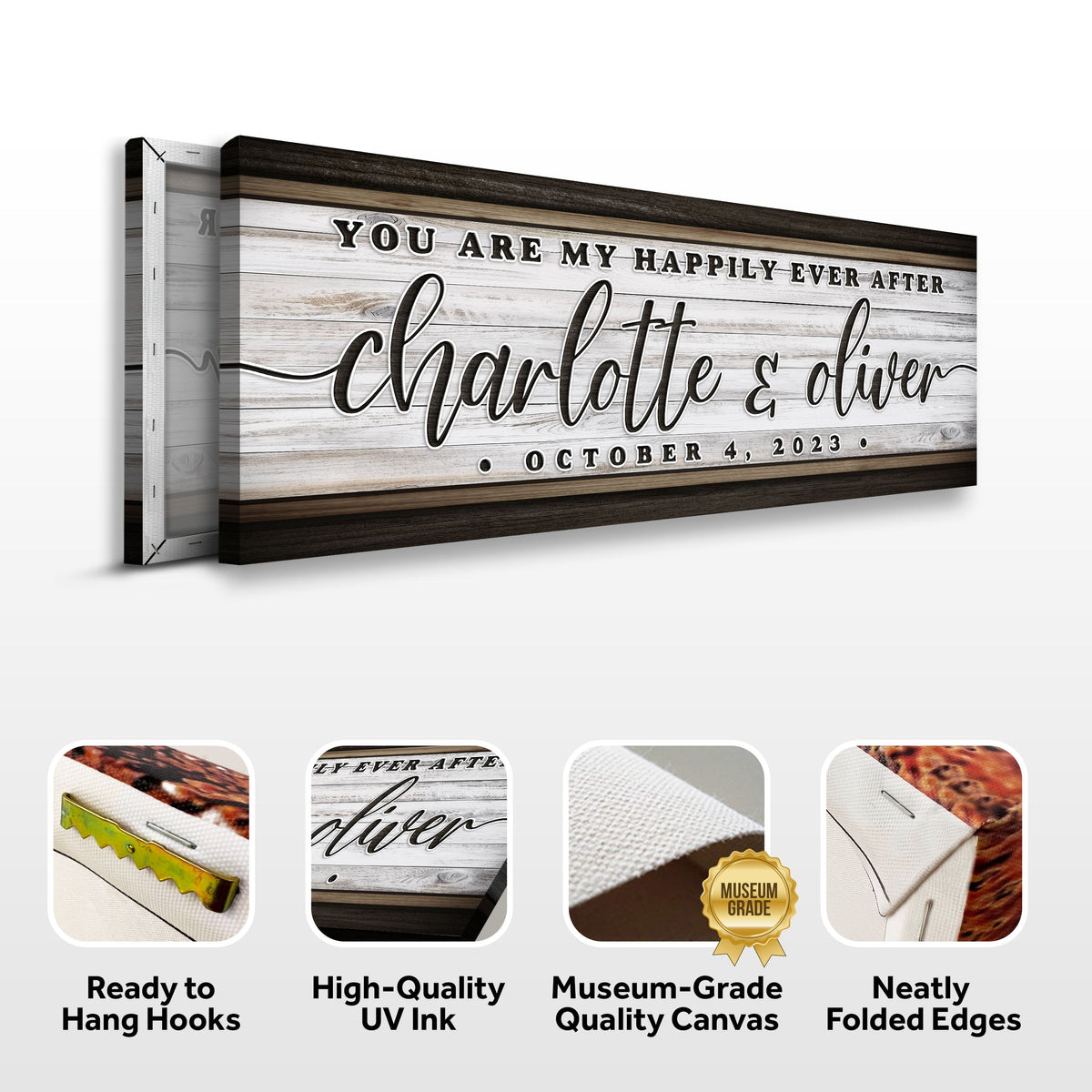 Personalized Happily Ever After Couple Sign II