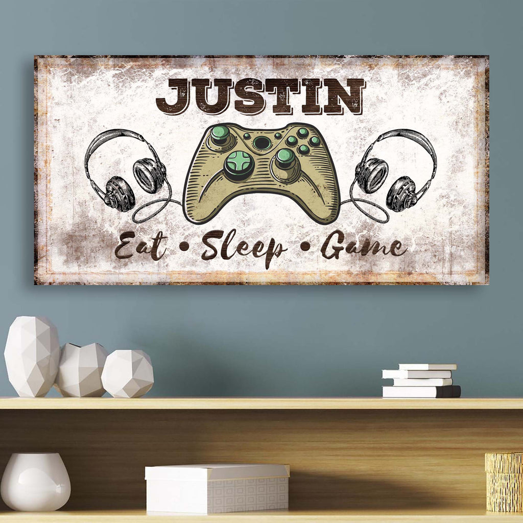 Eat Sleep Game Sign