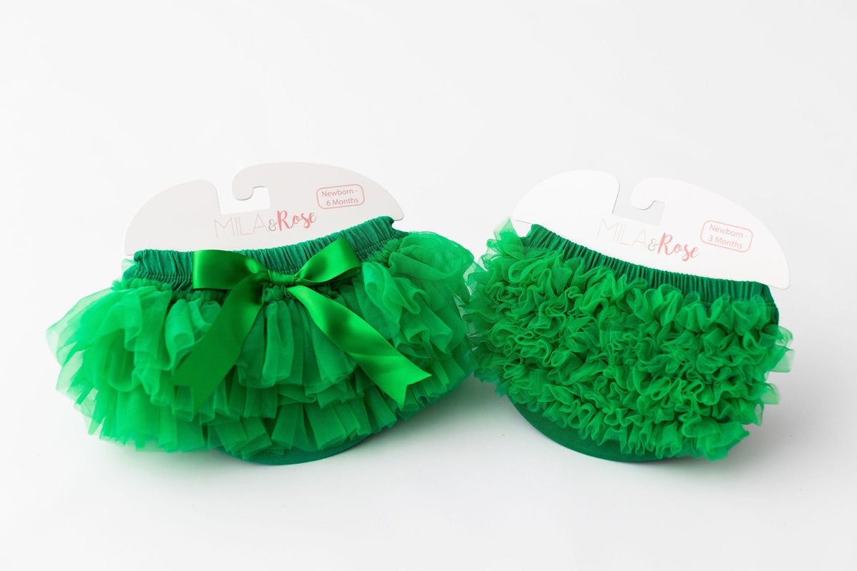 Kelly Green Ruffle Bum Bloomer