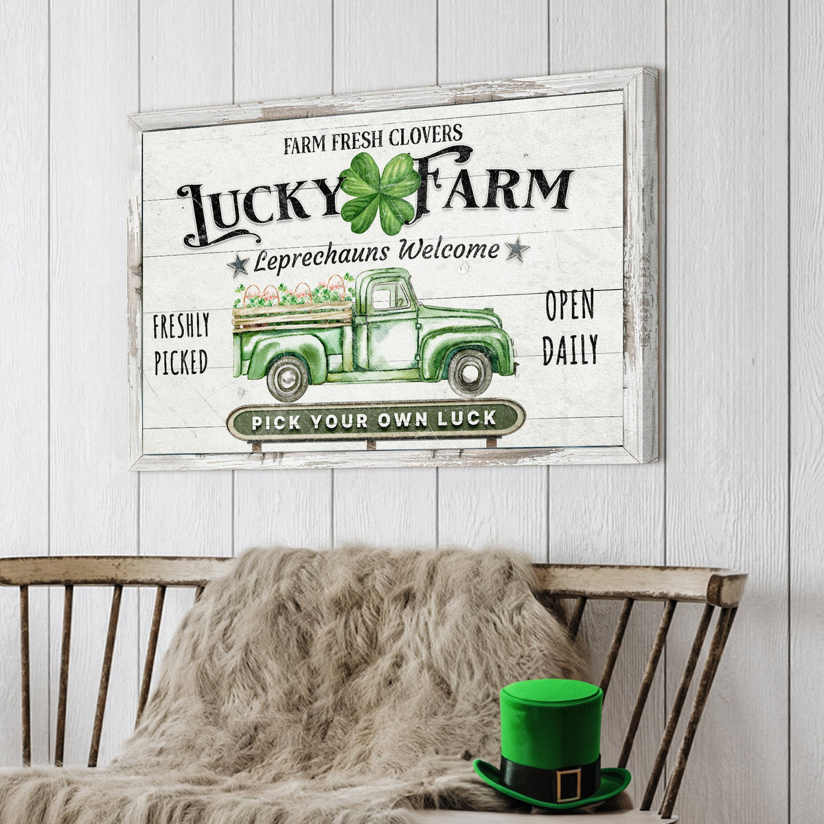 Lucky Farm St. Patrick's Day Sign