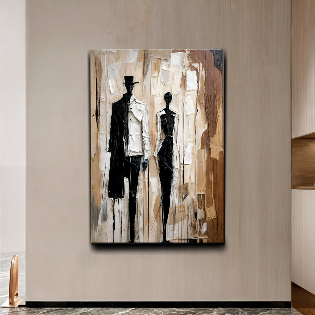 Modern Abstract Couple Wall Art
