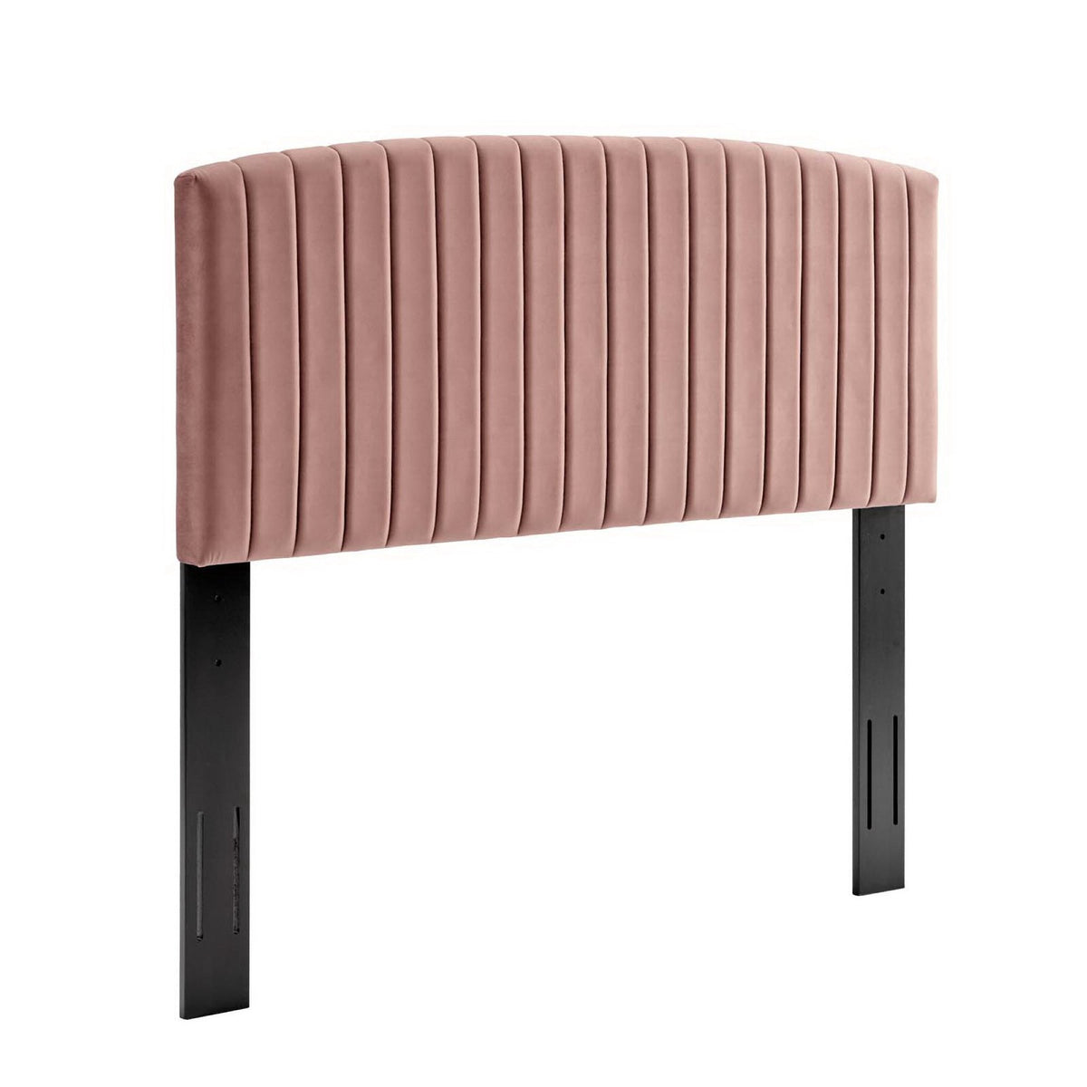 Alessi Performance Velvet Queen Platform Bed by Modway - Dusty Rose / White (MOD-6283)