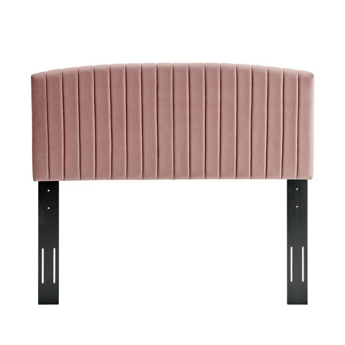 Alessi Performance Velvet Queen Platform Bed by Modway - Dusty Rose / White (MOD-6283)