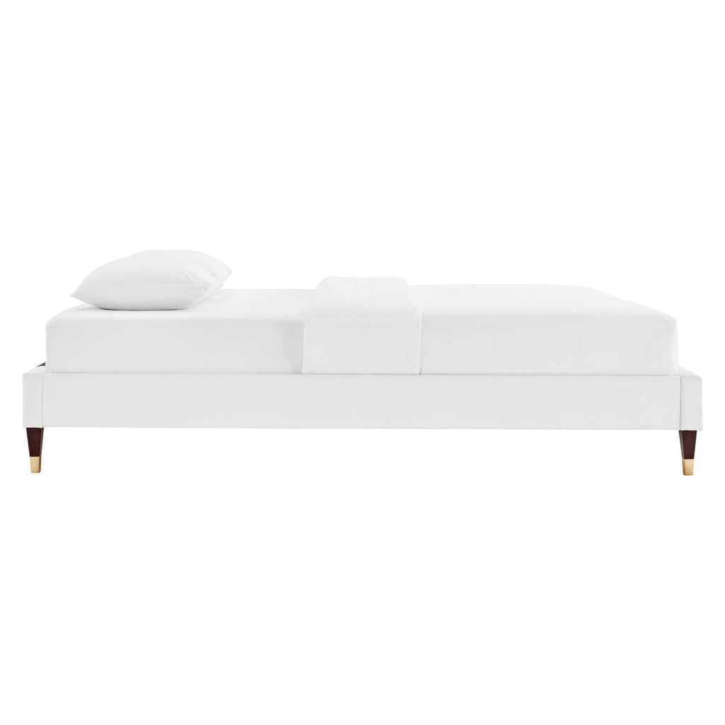 Harlow Performance Velvet Queen Platform Bed Frame by Modway