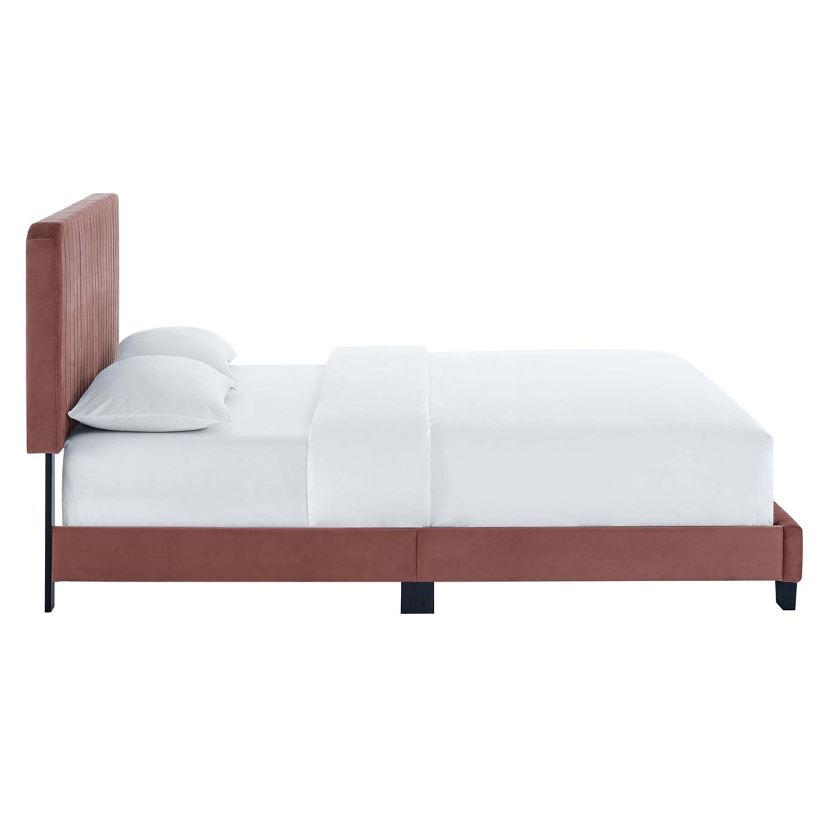Celine Channel Tufted Performance Velvet Platform Bed by Modway