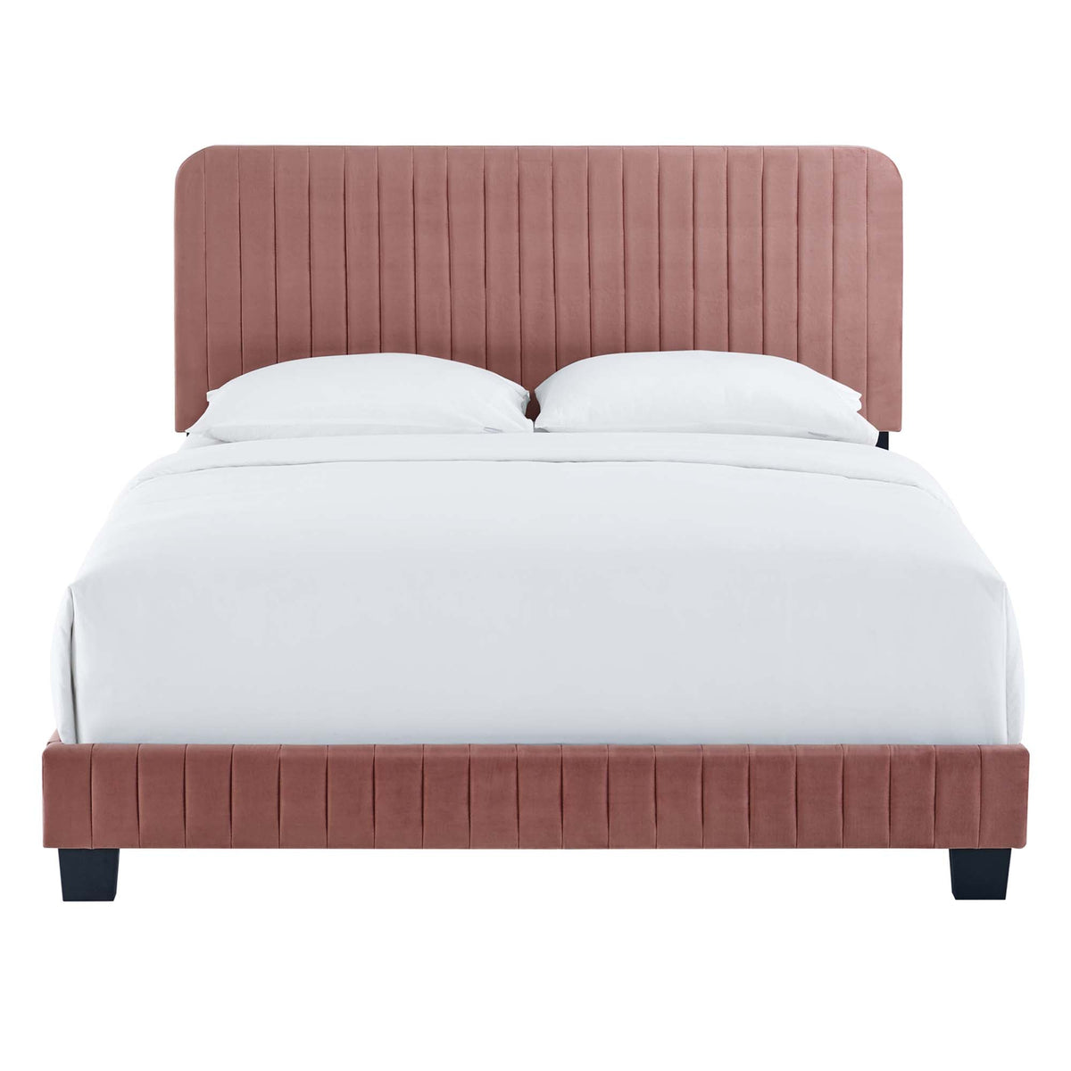 Celine Channel Tufted Performance Velvet Platform Bed by Modway