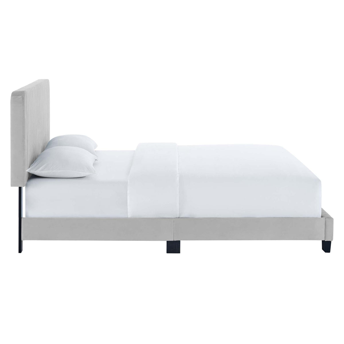Celine Channel Tufted Performance Velvet Platform Bed by Modway