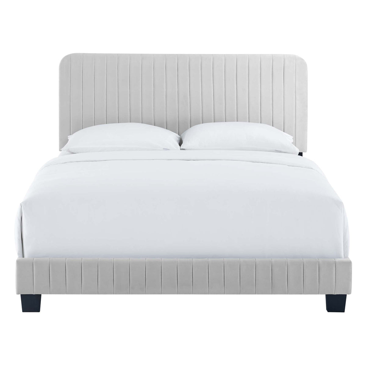 Celine Channel Tufted Performance Velvet Platform Bed by Modway
