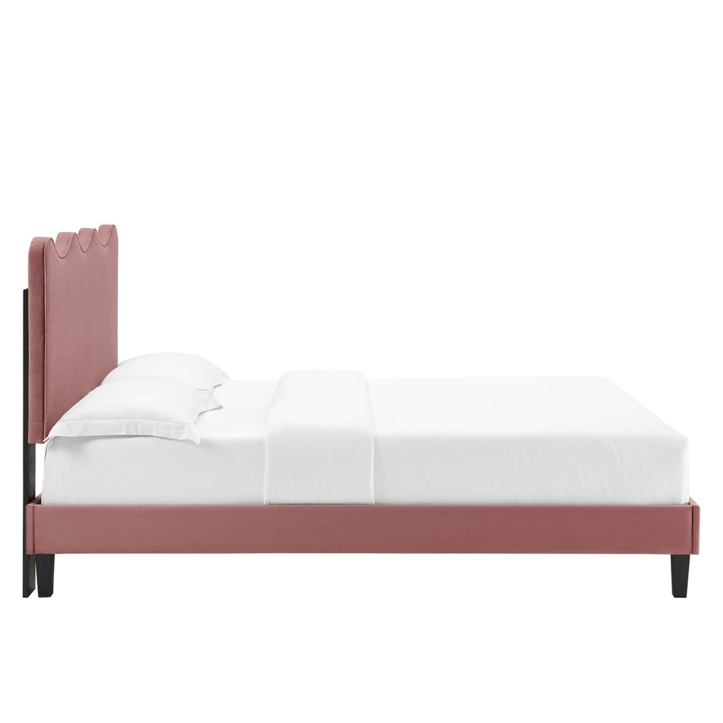 Current Performance Velvet Twin Platform Bed by Modway - MOD-6729