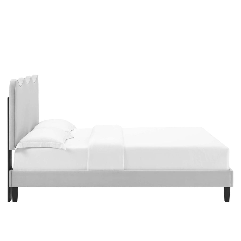 Current Performance Velvet Twin Platform Bed by Modway - MOD-6729