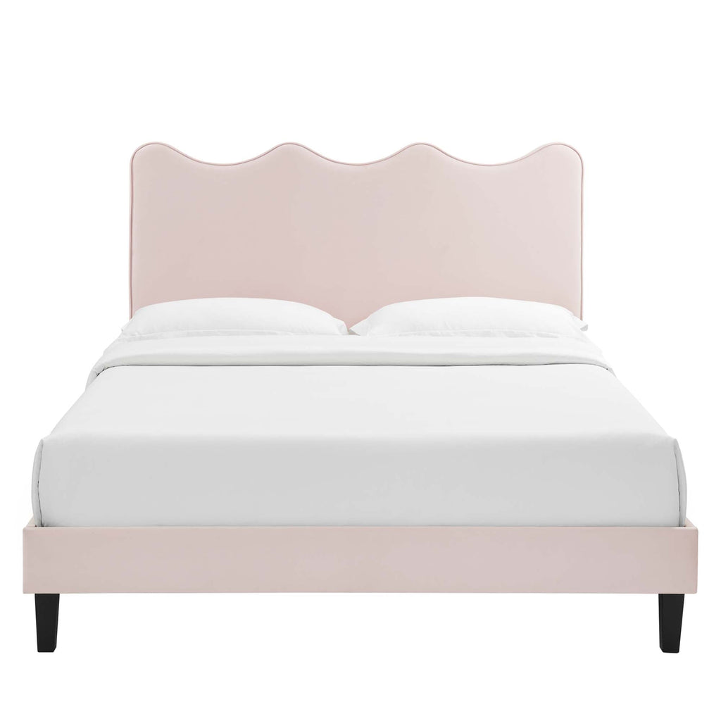 Current Performance Velvet Twin Platform Bed by Modway - MOD-6729