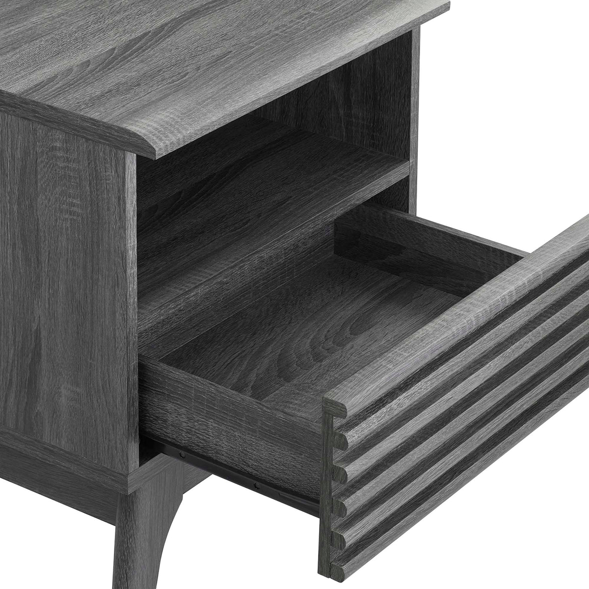 Render Nightstand by Modway - Charcoal / Oak / Walnut (MOD-7070)