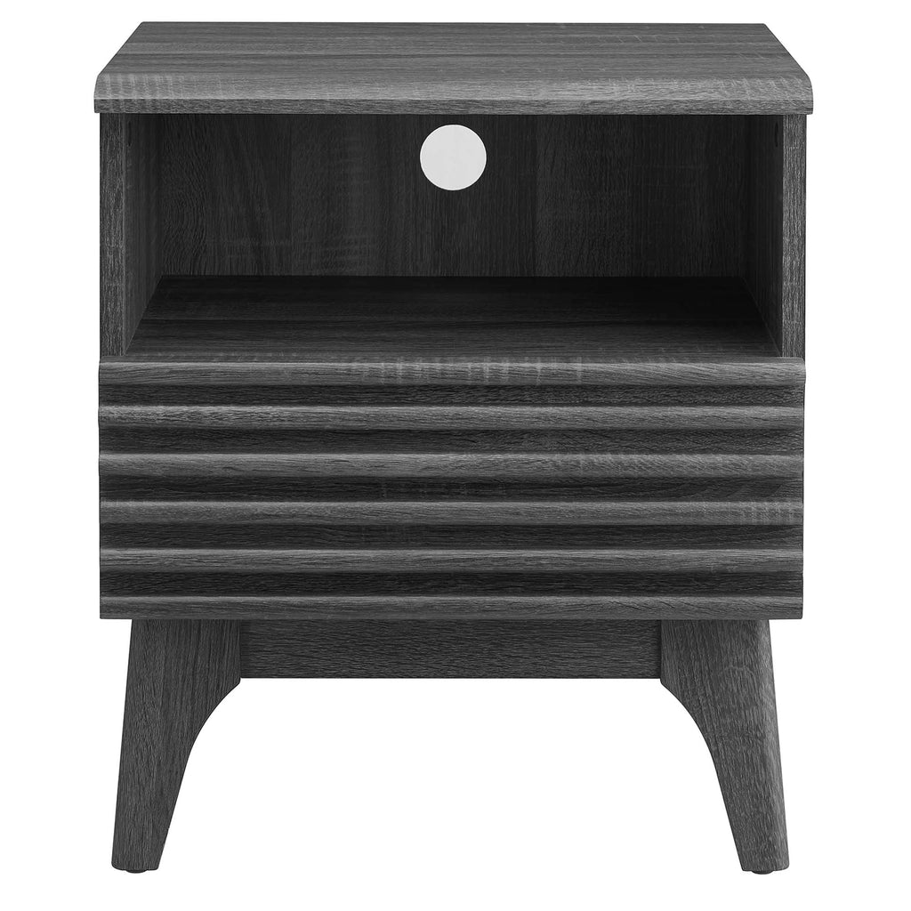Render Nightstand by Modway - Charcoal / Oak / Walnut (MOD-7070)