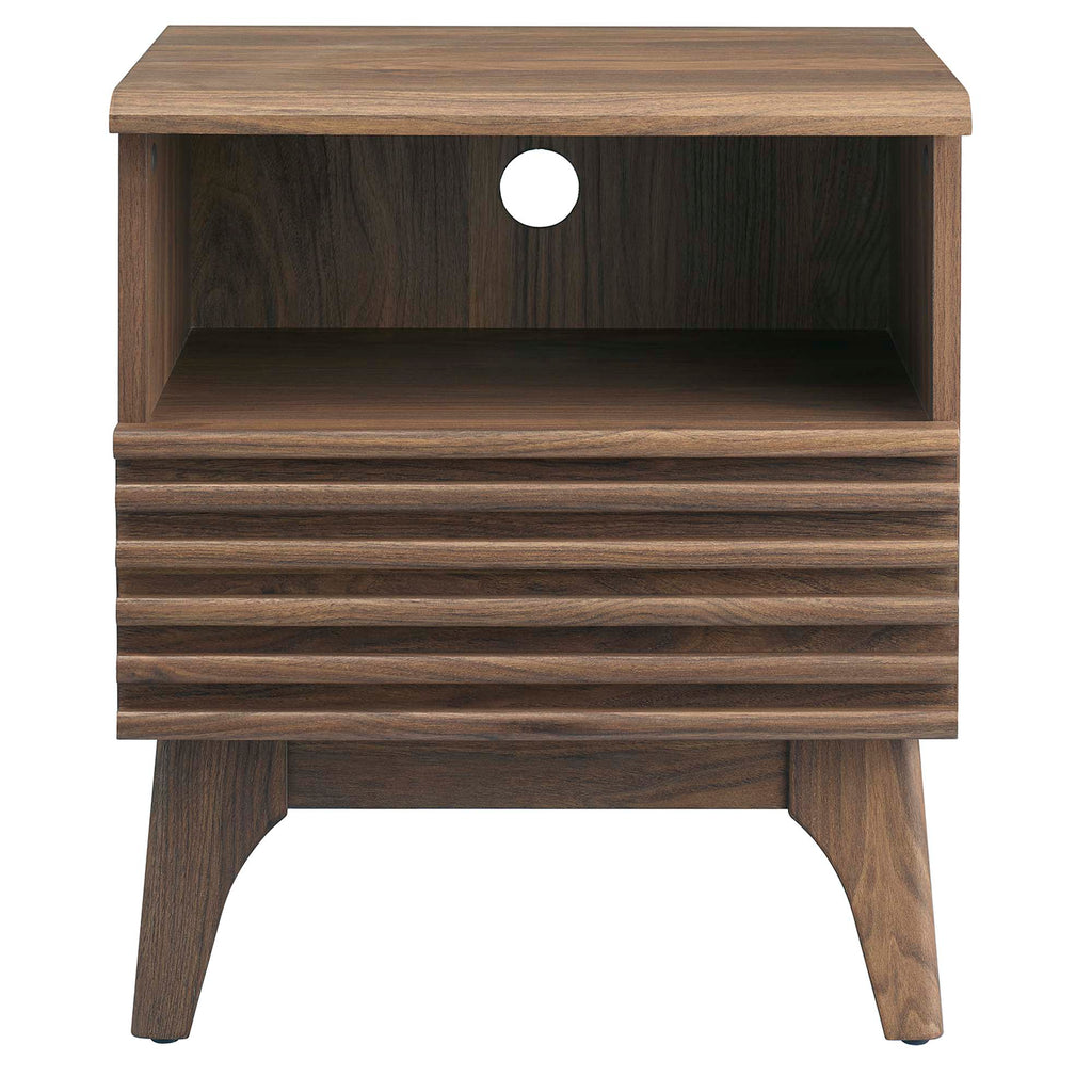Render Nightstand by Modway - Charcoal / Oak / Walnut (MOD-7070)