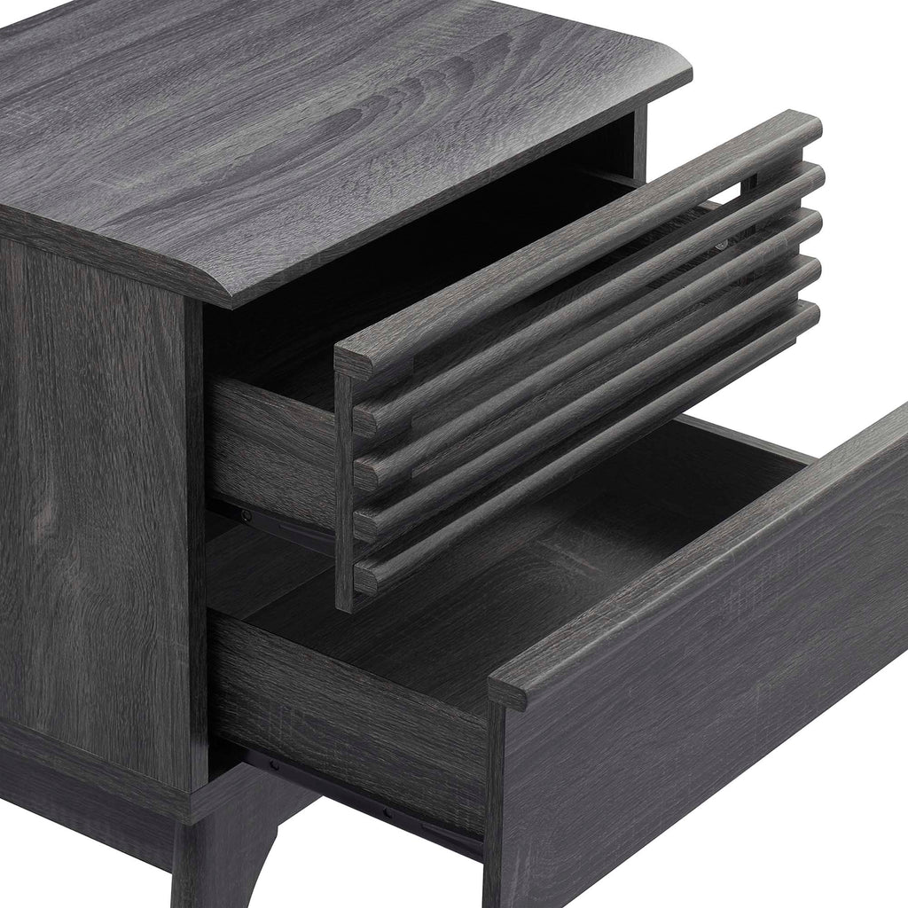 Render Nightstand by Modway - Charcoal / Oak / Walnut (MOD-7071)