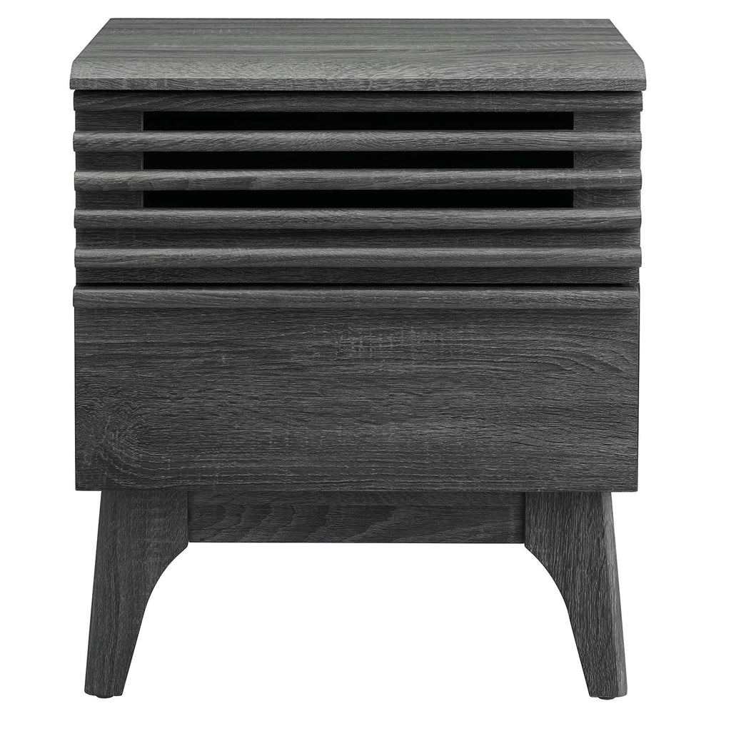 Render Nightstand by Modway - Charcoal / Oak / Walnut (MOD-7071)