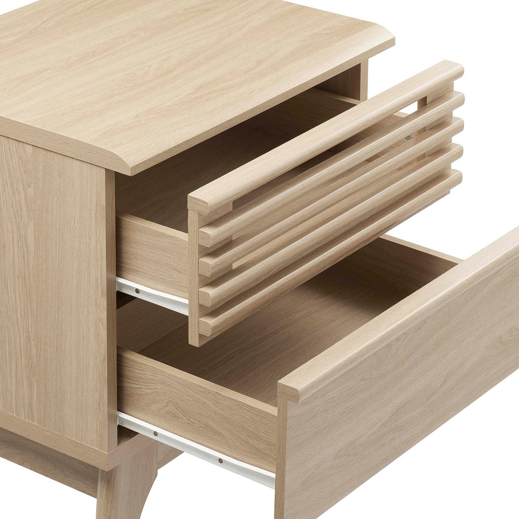 Render Nightstand by Modway - Charcoal / Oak / Walnut (MOD-7071)