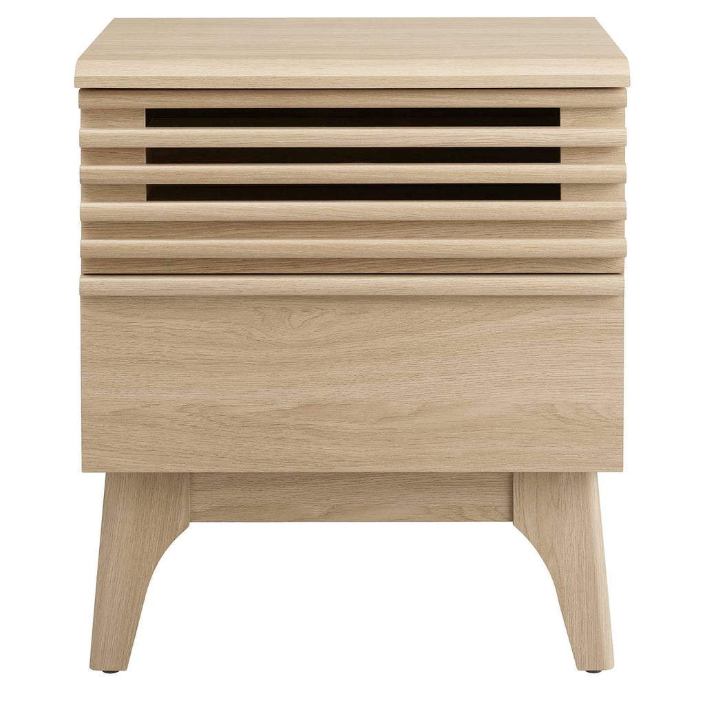 Render Nightstand by Modway - Charcoal / Oak / Walnut (MOD-7071)