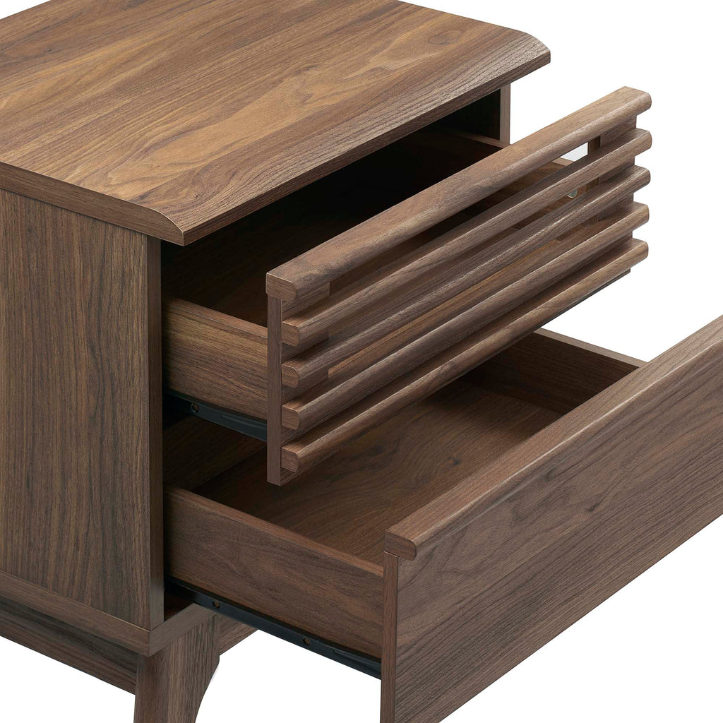 Render Nightstand by Modway - Charcoal / Oak / Walnut (MOD-7071)