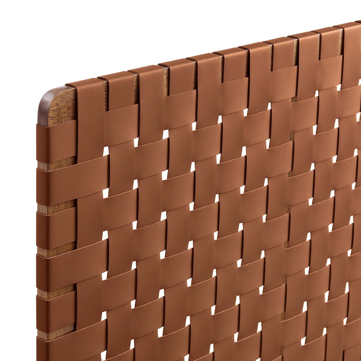 Sparta Weave Wall-Mount Vegan Leather Headboard by Modway