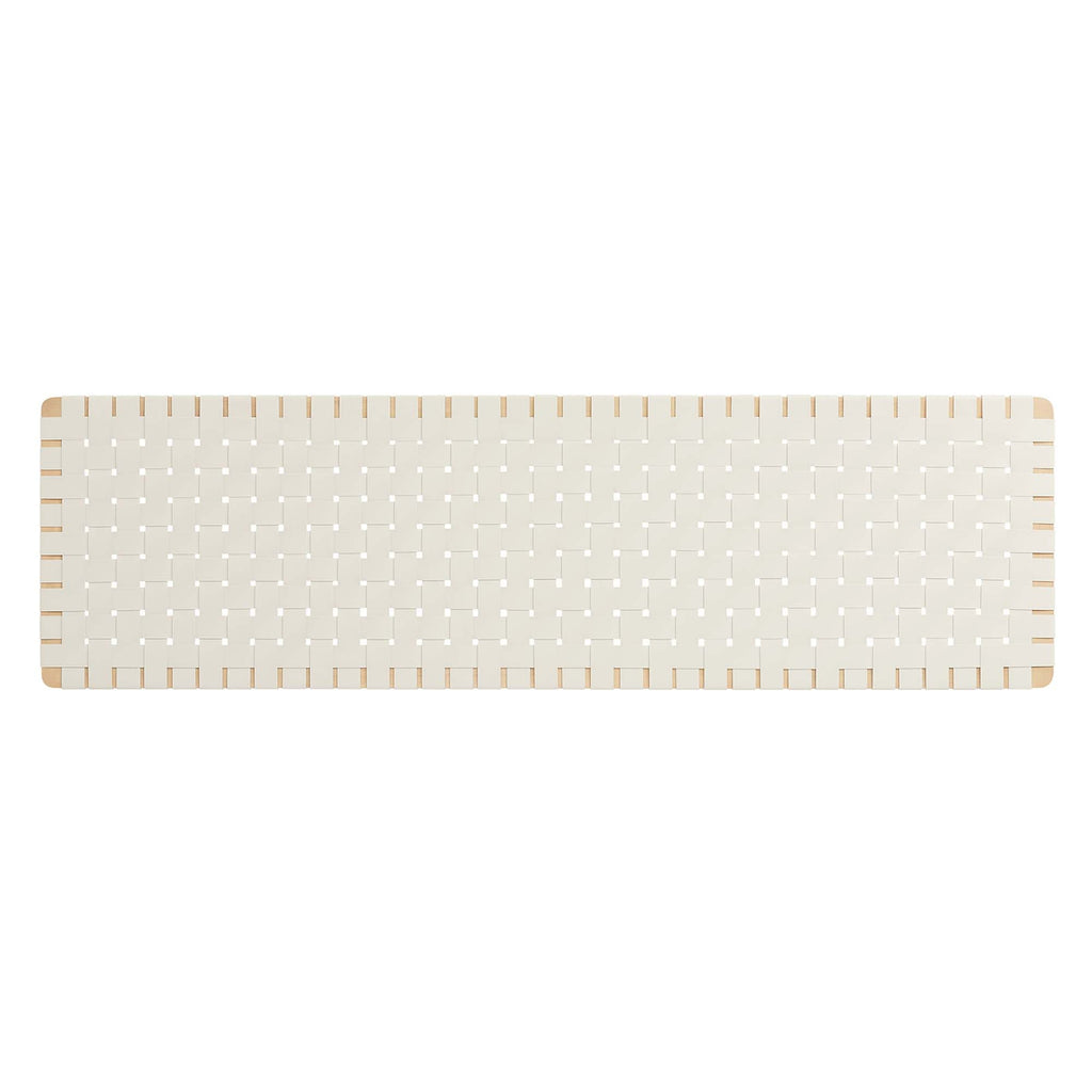 Sparta Weave Wall-Mount Vegan Leather Headboard by Modway