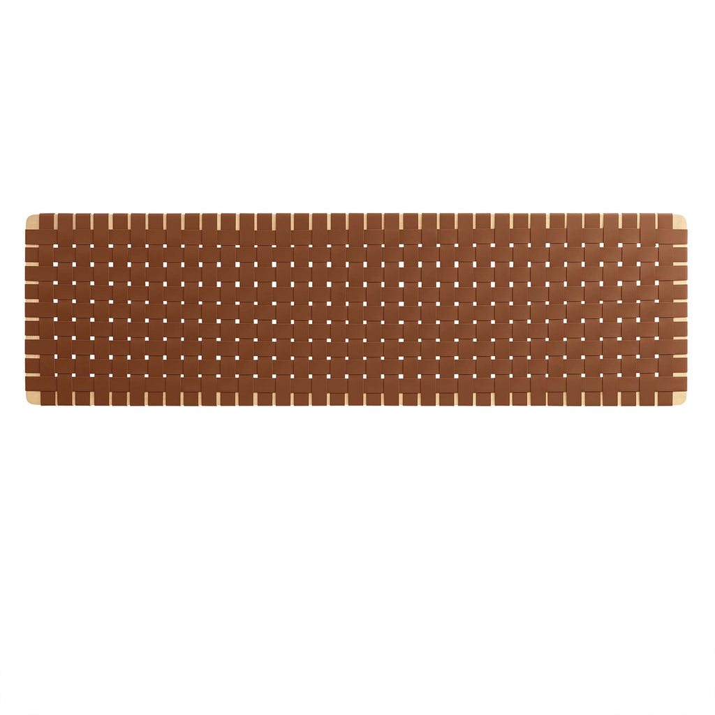 Sparta Weave Wall-Mount Vegan Leather Headboard by Modway