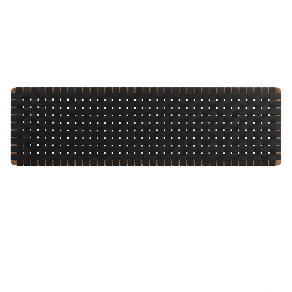 Sparta Weave Wall-Mount Vegan Leather Headboard by Modway
