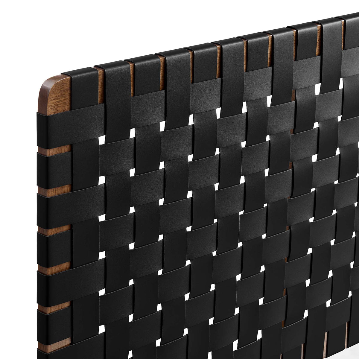 Sparta Weave Wall-Mount Vegan Leather Headboard by Modway