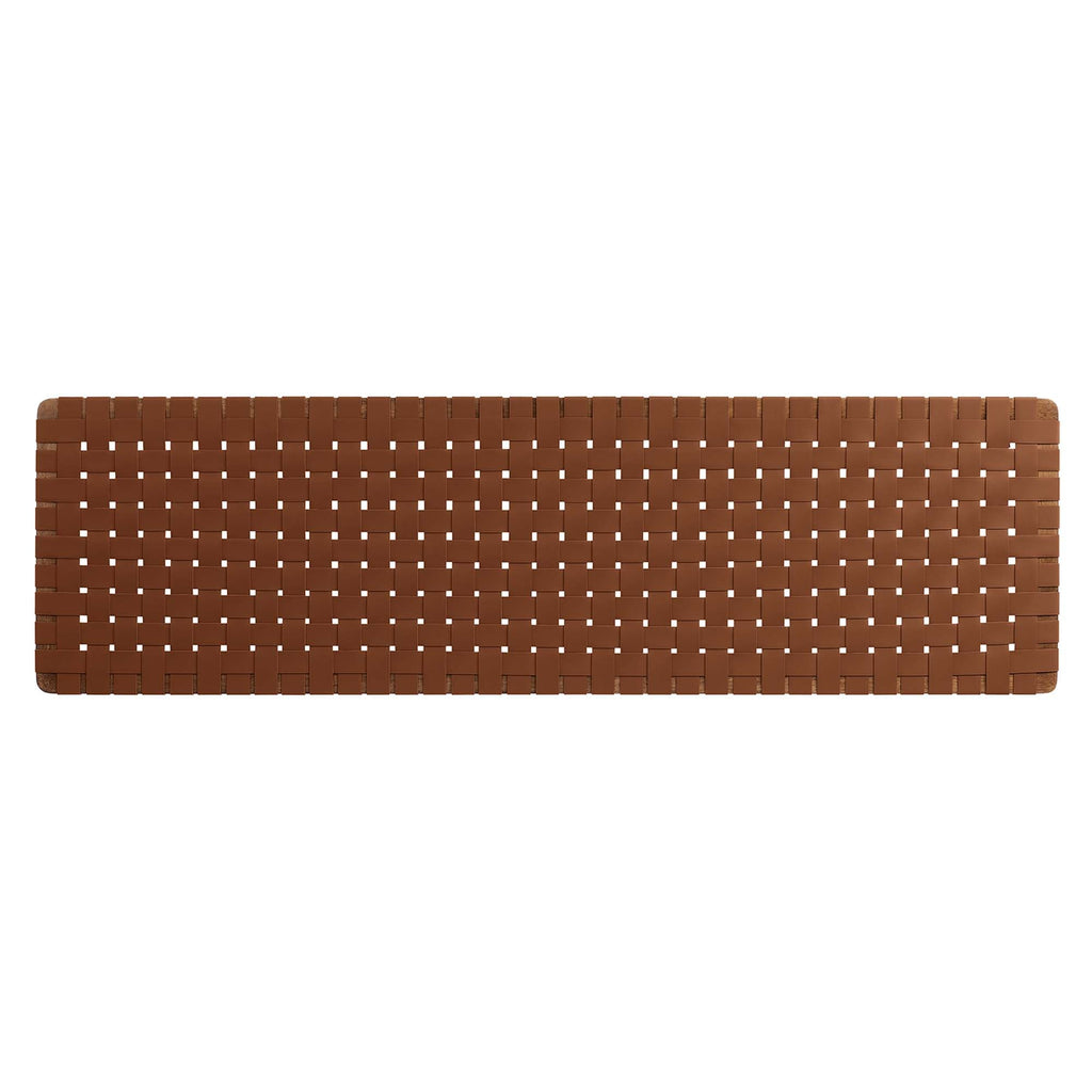 Sparta Weave Wall-Mount Vegan Leather Headboard by Modway