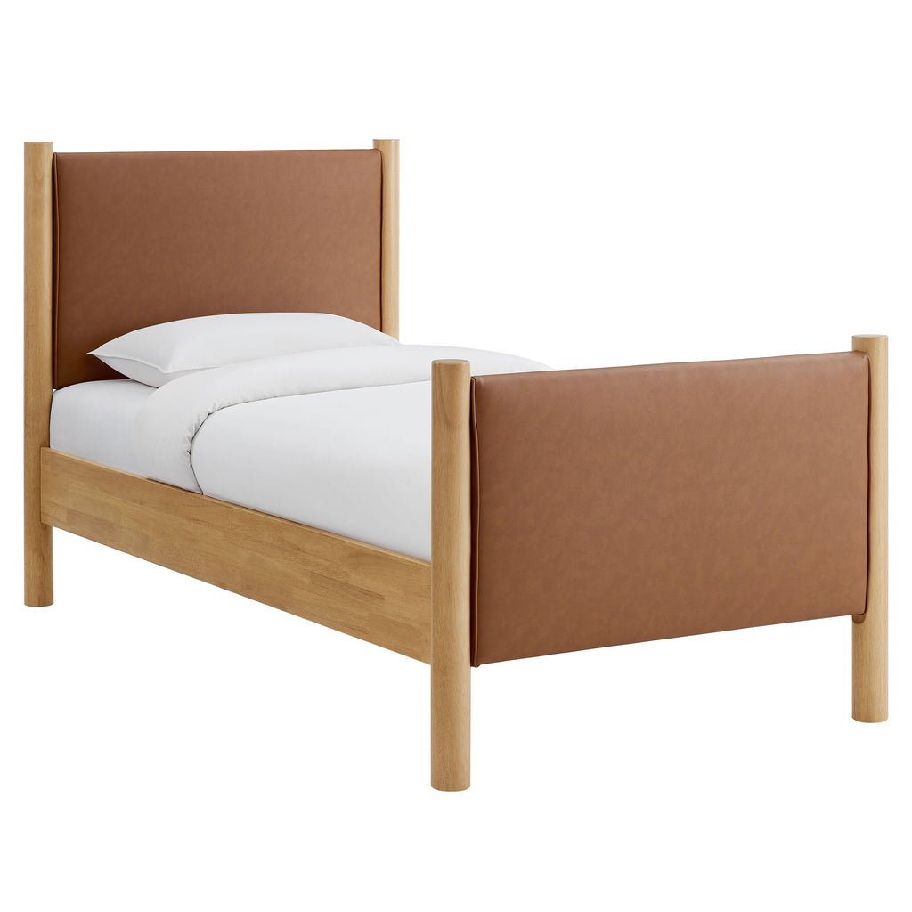 Maven Vegan Leather Upholstered Platform Bed by Modway