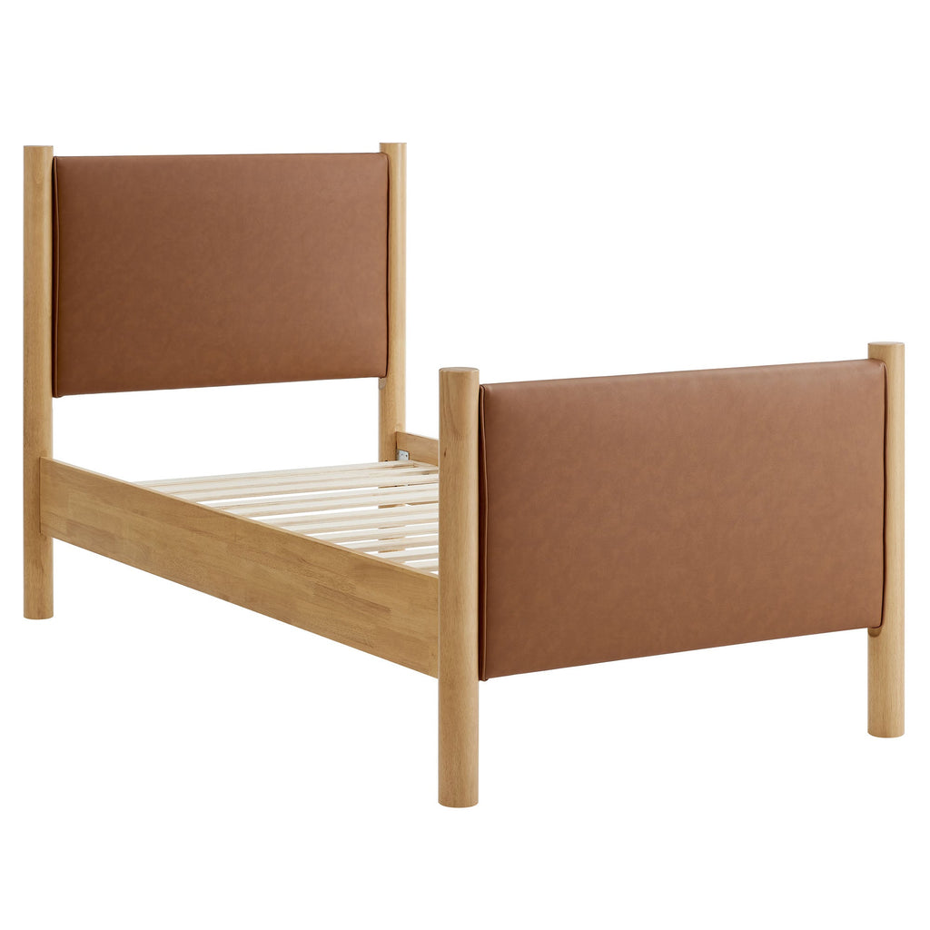 Maven Vegan Leather Upholstered Platform Bed by Modway