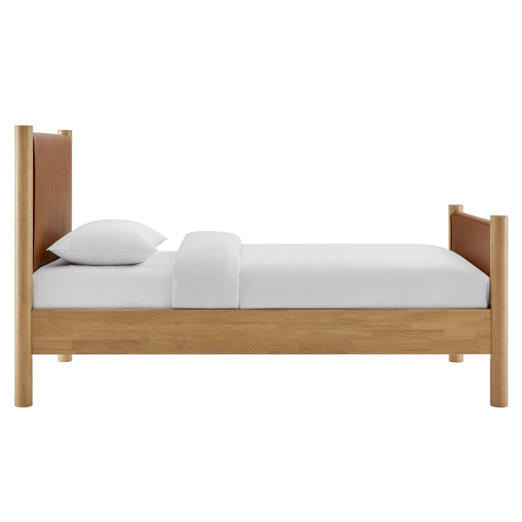Maven Vegan Leather Upholstered Platform Bed by Modway