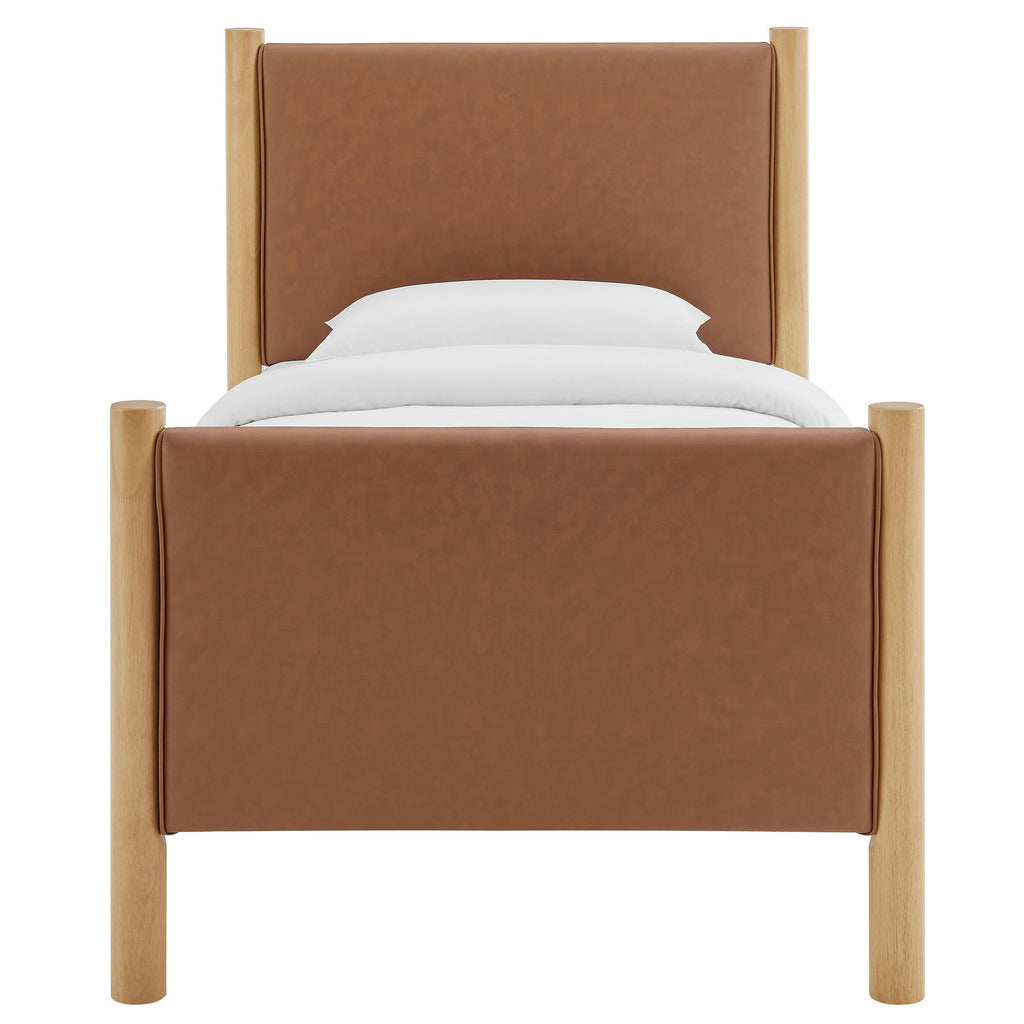 Maven Vegan Leather Upholstered Platform Bed by Modway