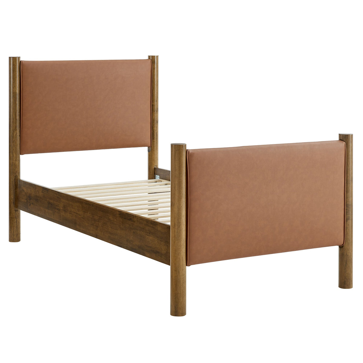 Maven Vegan Leather Upholstered Platform Bed by Modway