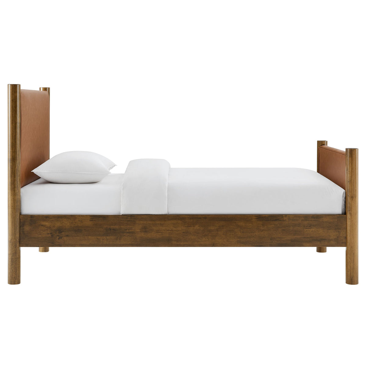 Maven Vegan Leather Upholstered Platform Bed by Modway