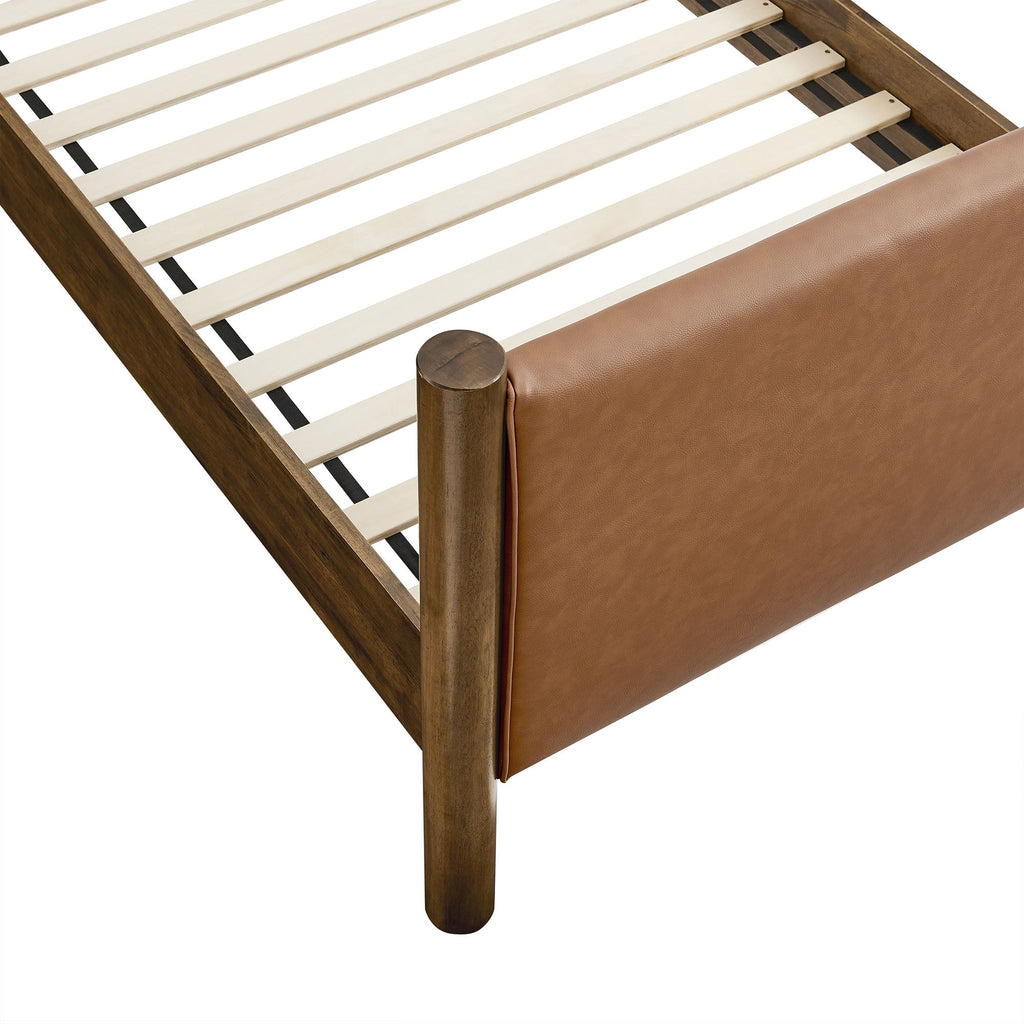 Maven Vegan Leather Upholstered Platform Bed by Modway